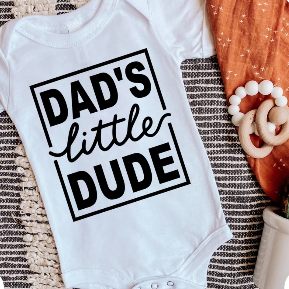 DAD LITTLE DUDE Cute baby Onesies for 👶
